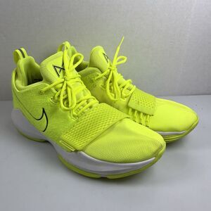 Nike PG 1 Volt Tennis Ball Paul George Basketball Shoes  876627-700 Mens 11.5